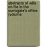 Abstracts of Wills on File in the Surrogate's Office (Volume