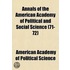 Annals of the American Academy of Political and Social Scien
