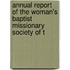Annual Report of the Woman's Baptist Missionary Society of t