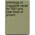 Anthology of Magazine Verse for 1921 and Year Book of Americ