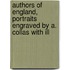 Authors of England, Portraits Engraved by A. Collas with Ill