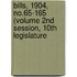 Bills, 1904, No.65-165 (Volume 2nd Session, 10th Legislature
