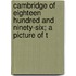 Cambridge of Eighteen Hundred and Ninety-Six; A Picture of t