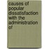 Causes of Popular Dissatisfaction with the Administration of