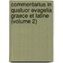 Commentarius in Quatuor Evagelia Graece Et Latine (Volume 2)