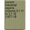 Current Industrial Reports (Volume 3.1-11 to 3.1-12 (1977-19 door United States. Bureau of the Census