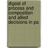 Digest of Process and Composition and Allied Decisions in Pa