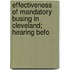 Effectiveness of Mandatory Busing in Cleveland; Hearing Befo