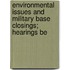 Environmental Issues and Military Base Closings; Hearings Be