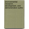 Environmental Research, Development, and Demonstration Autho door United States. Congr