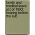 Family and Medical Leave Act of 1993; Hearing Before the Sub