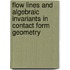 Flow Lines and Algebraic Invariants in Contact Form Geometry
