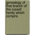 Genealogy of That Branch of the Russell Family Which Compris