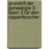 Grundriß der Genealogie 3. Latein 2 für den Sippenforscher