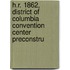 H.R. 1862, District of Columbia Convention Center Preconstru