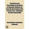 History and Proceedings of the House of Commons (Volume 10); by Great Britain. Commons