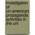 Investigaton of Un-American Propaganda Activities in the Uni