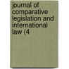 Journal of Comparative Legislation and International Law (4 door Society of Comparative Legislation