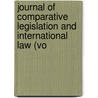 Journal of Comparative Legislation and International Law (Vo door Society of Comparative Legislation