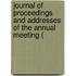 Journal of Proceedings and Addresses of the Annual Meeting (