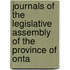 Journals of the Legislative Assembly of the Province of Onta