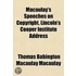 Macaulay's Speeches on Copyright, Lincoln's Cooper Institute