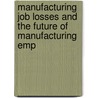 Manufacturing Job Losses and the Future of Manufacturing Emp by United States Congress Committee