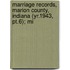 Marriage Records, Marion County, Indiana (yr.1943, Pt.6); Mi