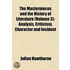 Masterpieces and the History of Literature (Volume 3); Analy