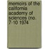 Memoirs of the California Academy of Sciences (No. 7-10 1974