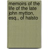 Memoirs of the Life of the Late John Mytton, Esq., of Halsto by Nimrod Nimrod