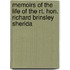 Memoirs of the Life of the Rt. Hon. Richard Brinsley Sherida