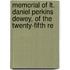 Memorial of Lt. Daniel Perkins Dewey, of the Twenty-Fifth Re