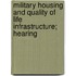 Military Housing and Quality of Life Infrastructure; Hearing