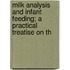 Milk Analysis and Infant Feeding; A Practical Treatise on th