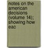 Notes on the American Decisions (Volume 14); Showing How Eac