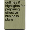 Outlines & Highlights For Preparing Effective Business Plans door Cram101 Textbook Reviews