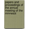 Papers and Proceedings of the Annual Meeting of the Minnesot by Minnesota Academy of Social Sciences