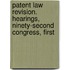 Patent Law Revision. Hearings, Ninety-Second Congress, First