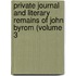 Private Journal and Literary Remains of John Byrom (Volume 3