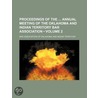 Proceedings of the Annual Meeting of the Oklahoma and Indian door Bar Association Of Territory