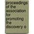 Proceedings of the Association for Promoting the Discovery o