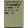 Proceedings of the Rochester Academy of Science (V.3 1894-19 door Rochester Academy of Science