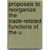 Proposals to Reorganize the Trade-Related Functions of the U