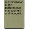 Reauthorization of the Performance Management and Recognitio door United States. Congress. Benefits