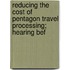 Reducing the Cost of Pentagon Travel Processing; Hearing Bef