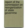 Report of the Commission on Reorganization of State Governme door Montana Commission on Government