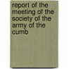 Report of the Meeting of the Society of the Army of the Cumb door Society of the Cumberland