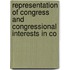 Representation of Congress and Congressional Interests in Co