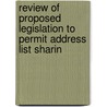Review of Proposed Legislation to Permit Address List Sharin door States Congress House United States Congress House